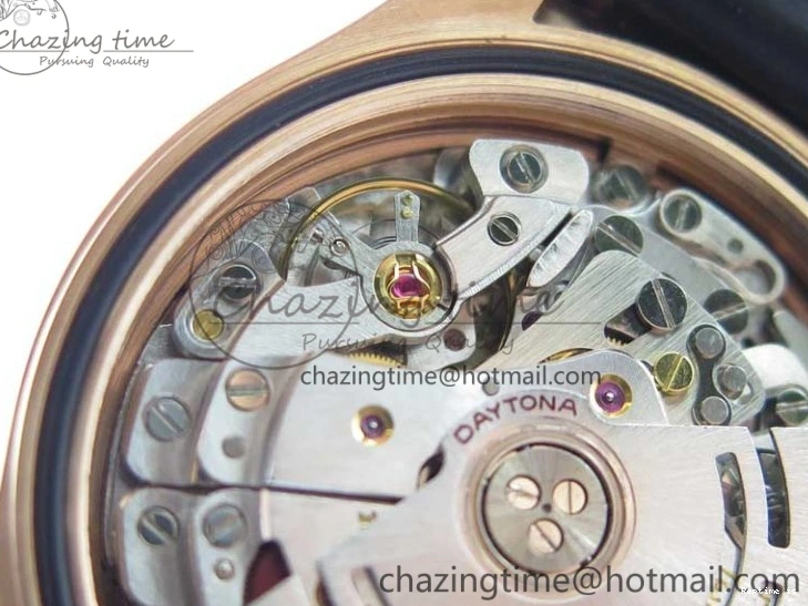 1224 Daytona 116515 Noob 1:1 Best Edition Chocolate Dial Lume Markers on Black Rubber Strap SA4130 (Free Extra Strap) V Stylish 2976